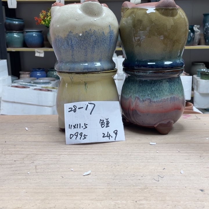 紫砂花盆多肉花盆微瑕17