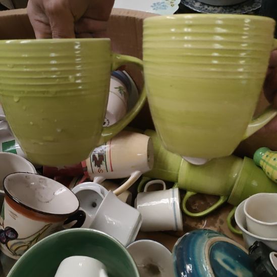 白瓷出口主人杯子