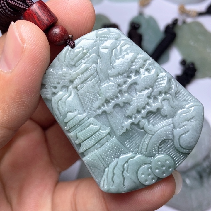 翡翠未镶嵌颈饰翡翠