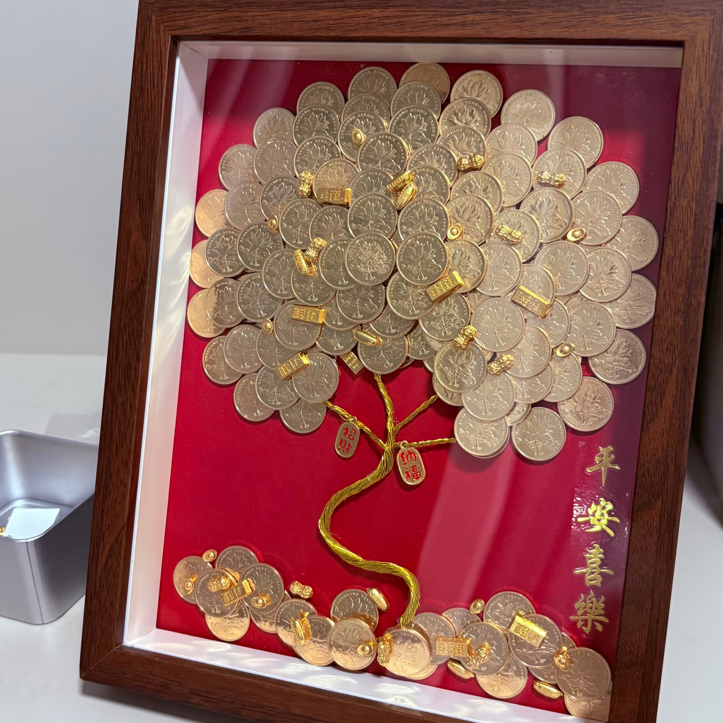 【有米花工艺品】创意银币摆件 纯手工diy创意礼物 款式多可订制