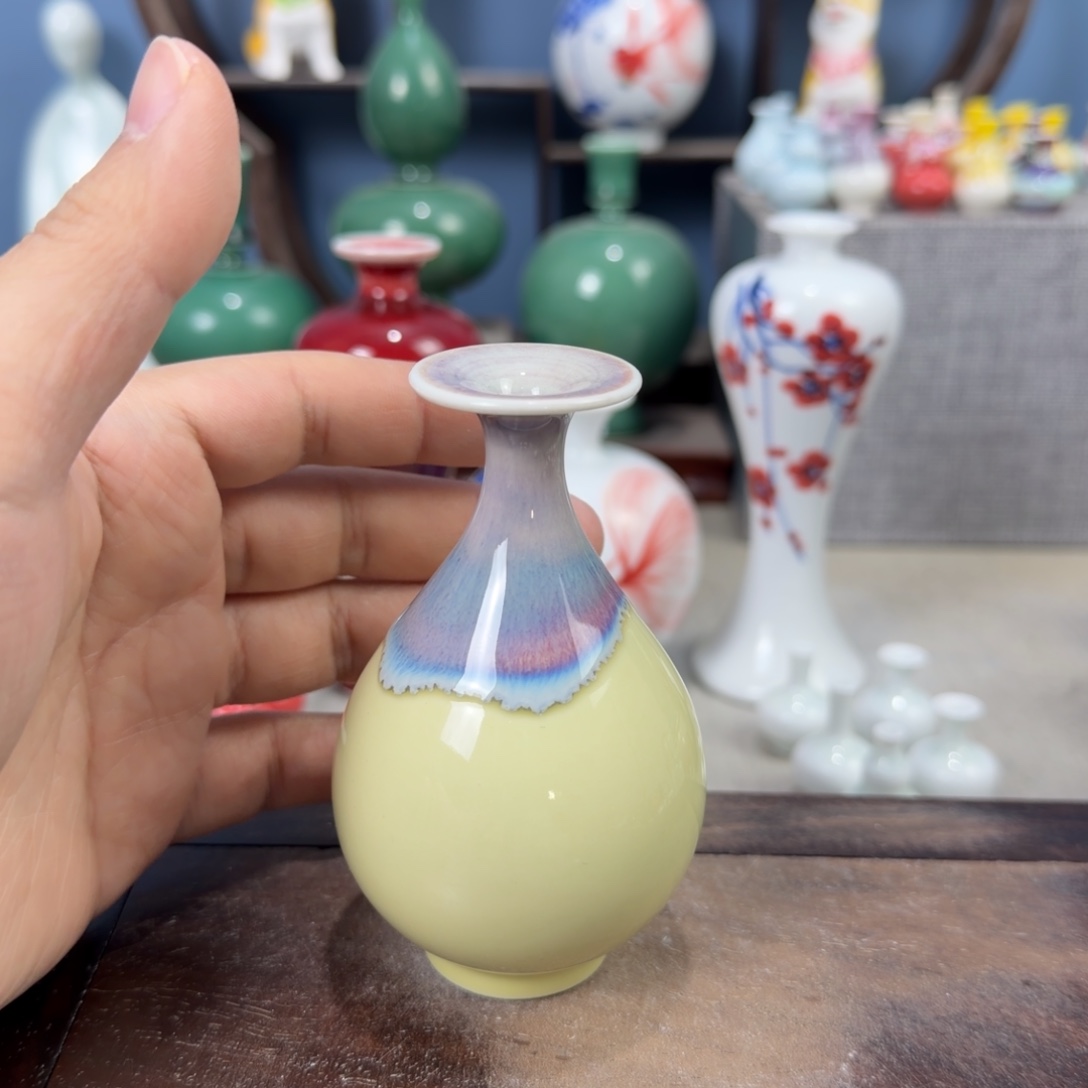 陶瓷手工小花器摆件