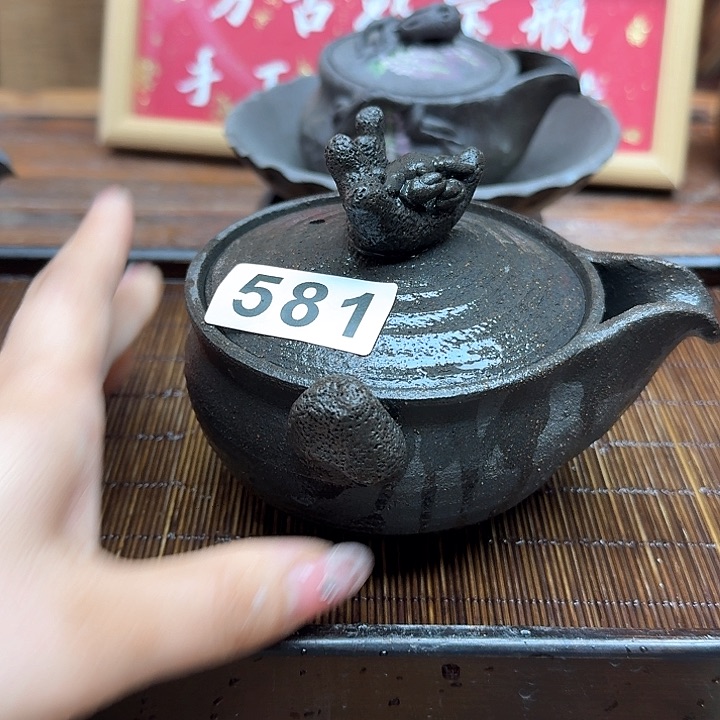 纯手工制作粗陶茶具