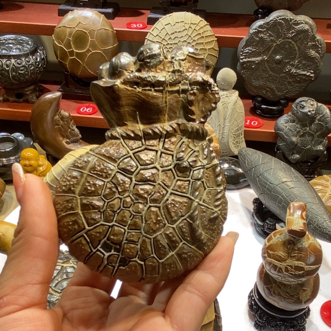 阳***馆羊羔毛龟纹石与产地直播