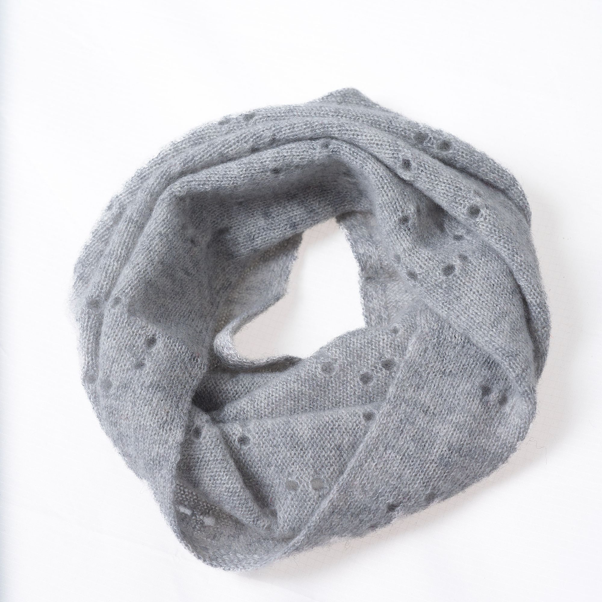 WANMU|【多功能B入】脖套+挑孔镂空针织纯色服饰保暖秋冬抖音商城