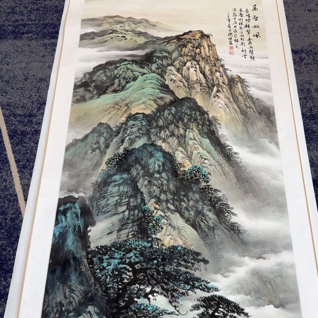 国画纯手绘山水花鸟