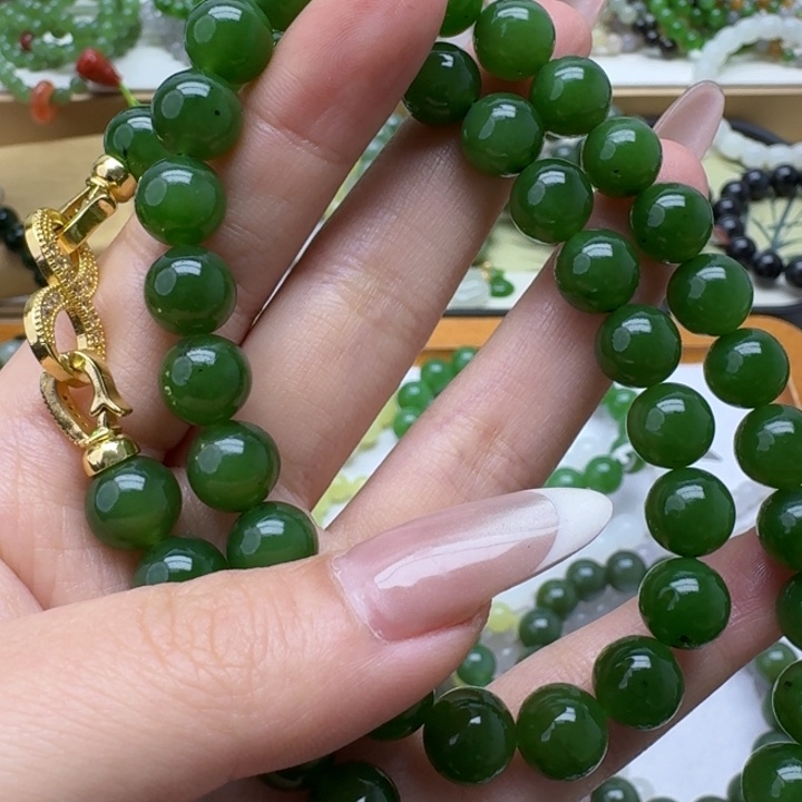 和田玉未镶嵌手链