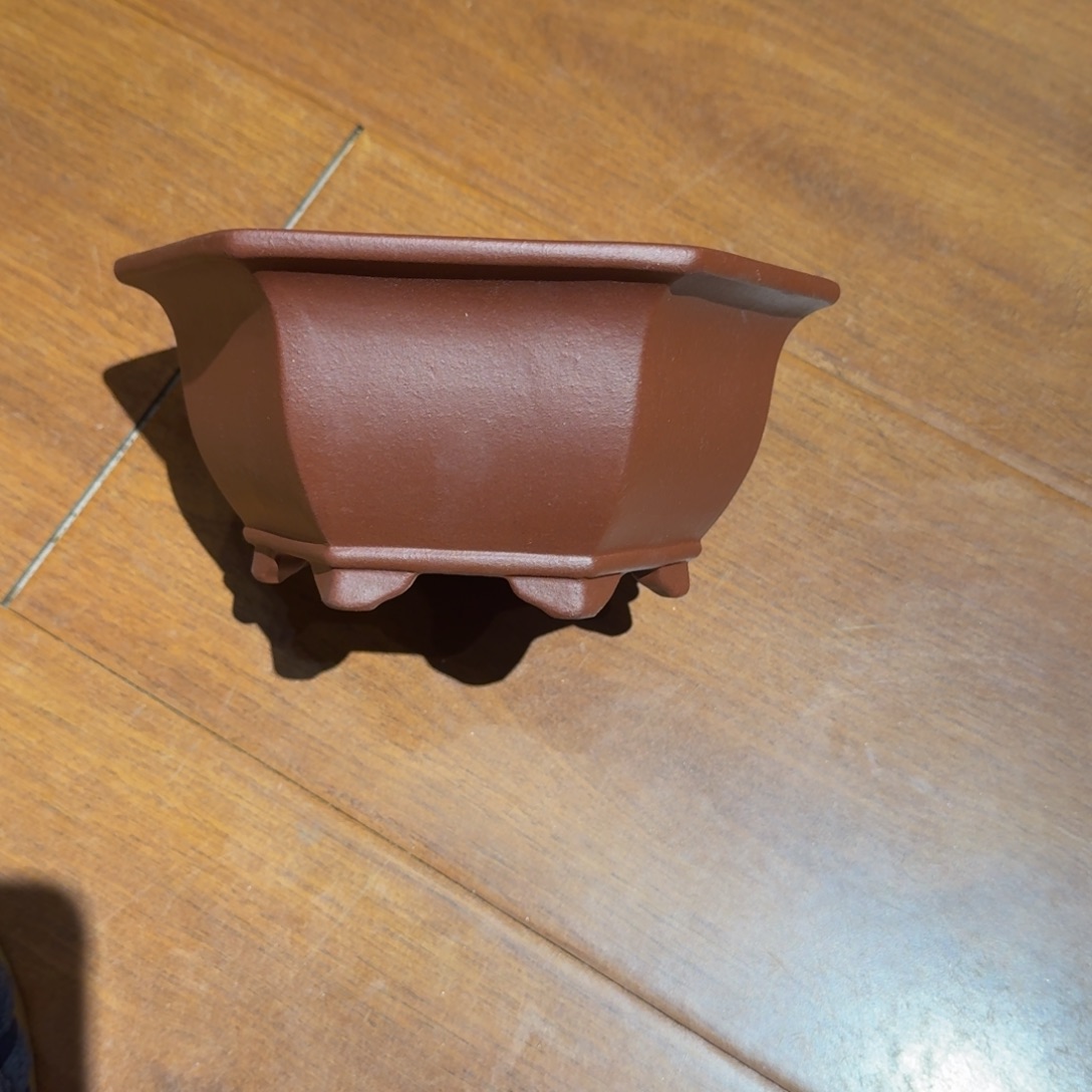 紫砂花盆原矿紫泥