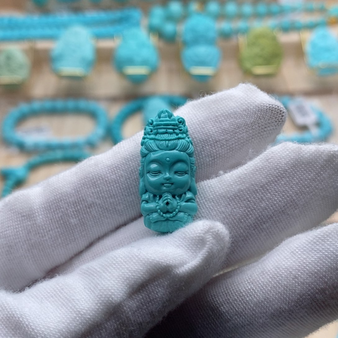 绿松石珠宝奇石未镶嵌