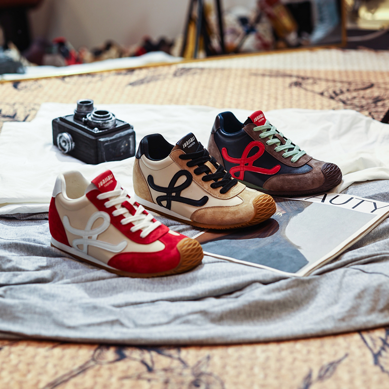 内增高6CM德训鞋女2025秋季新款小个子阿甘鞋老爹鞋LX50615