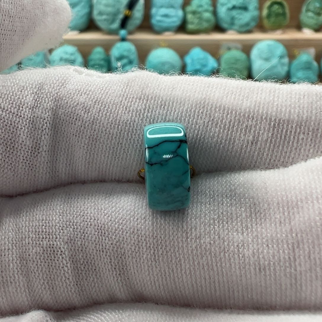 未镶嵌绿松石直切珠 11x5.5mm