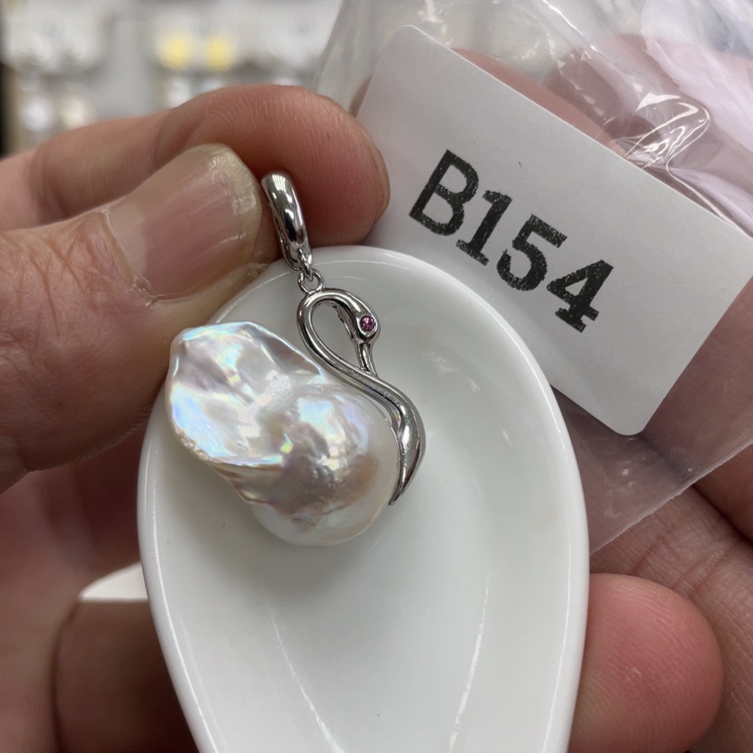 淡水珍珠颈饰银S925镶嵌