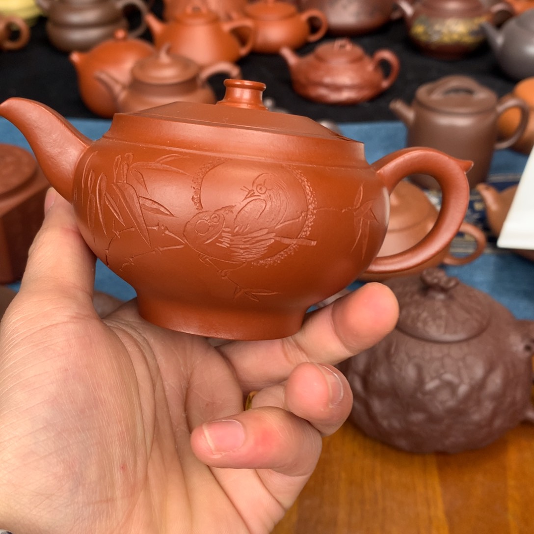 紫砂茶杯温*。原矿紫砂