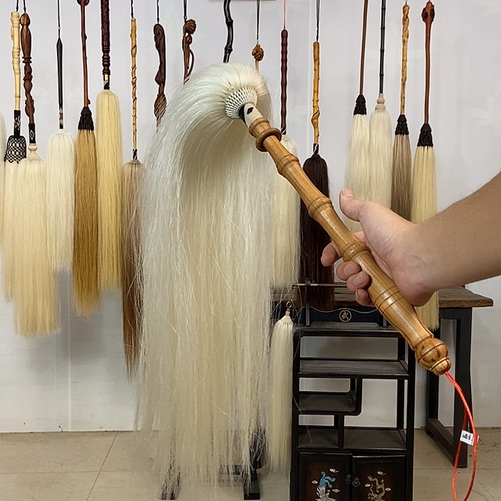 纯手工制作马尾拂尘