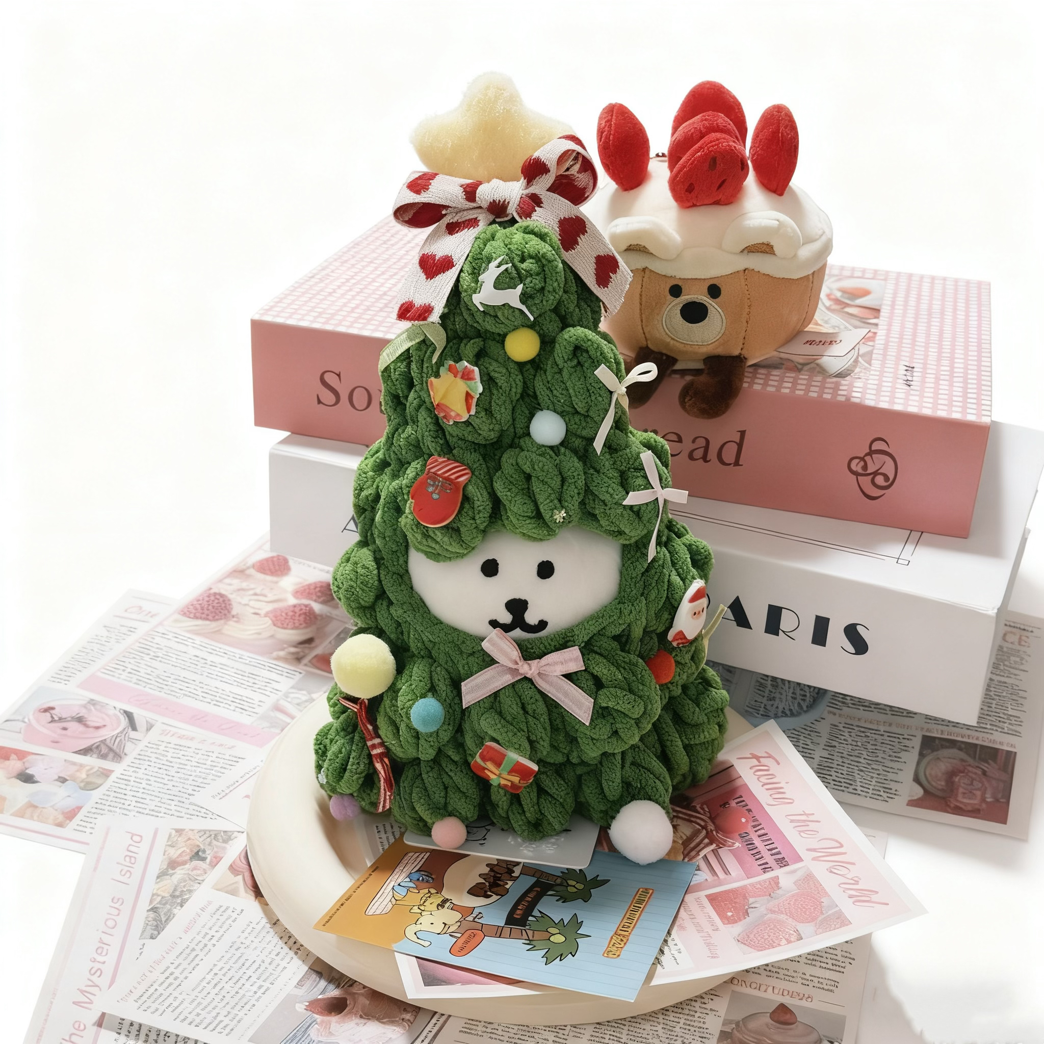 圣诞节自嘲熊娃衣/韩版13CM挂件/娃衣自制（平替非正品）