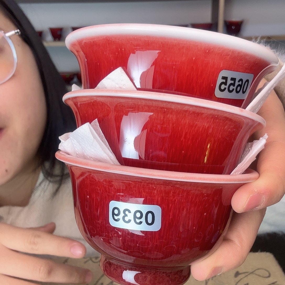 杯景德镇郎红陶瓷