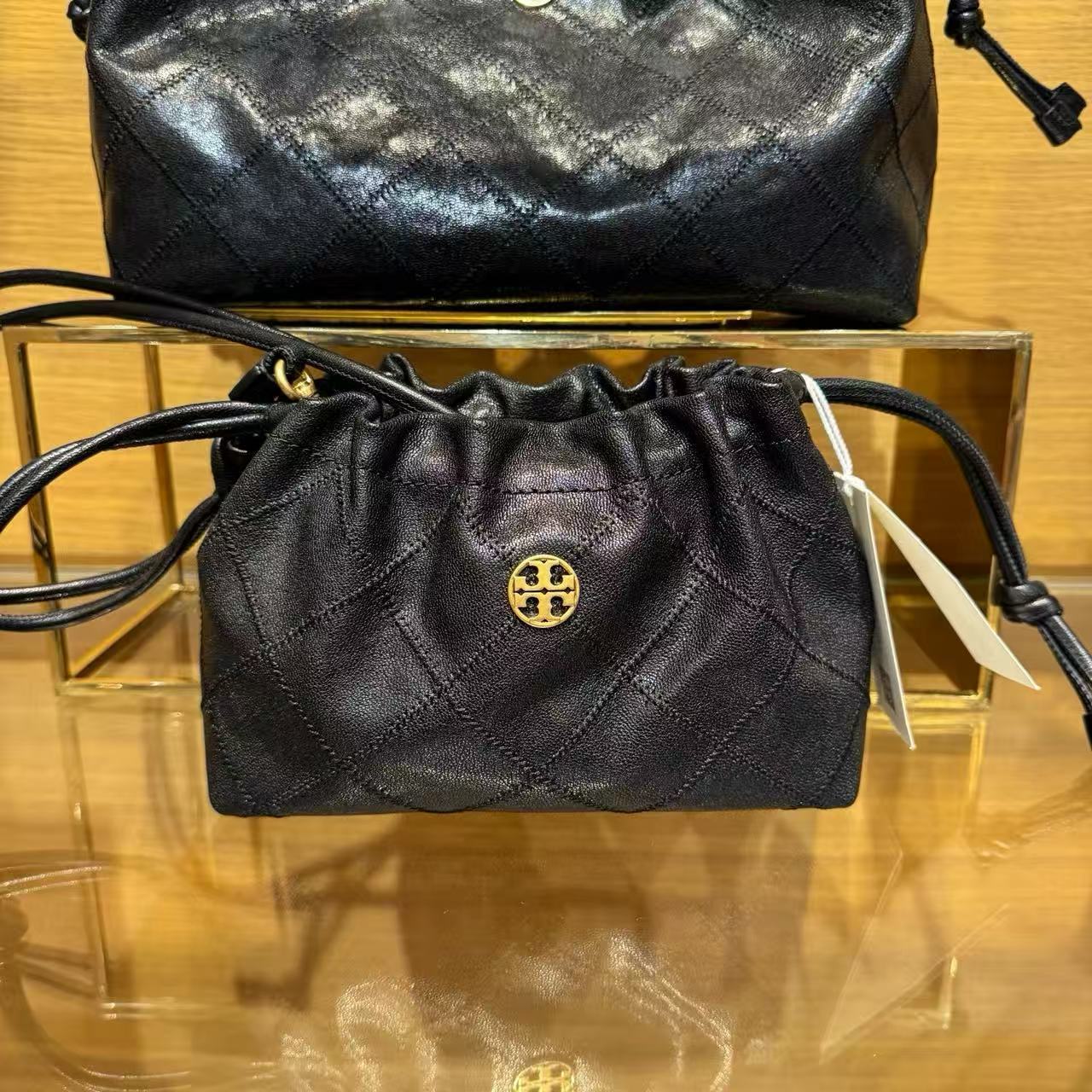 TORY BURCH 汤丽柏琦 WILLA 小福袋 菱格单肩斜挎包 20*12*8CM 