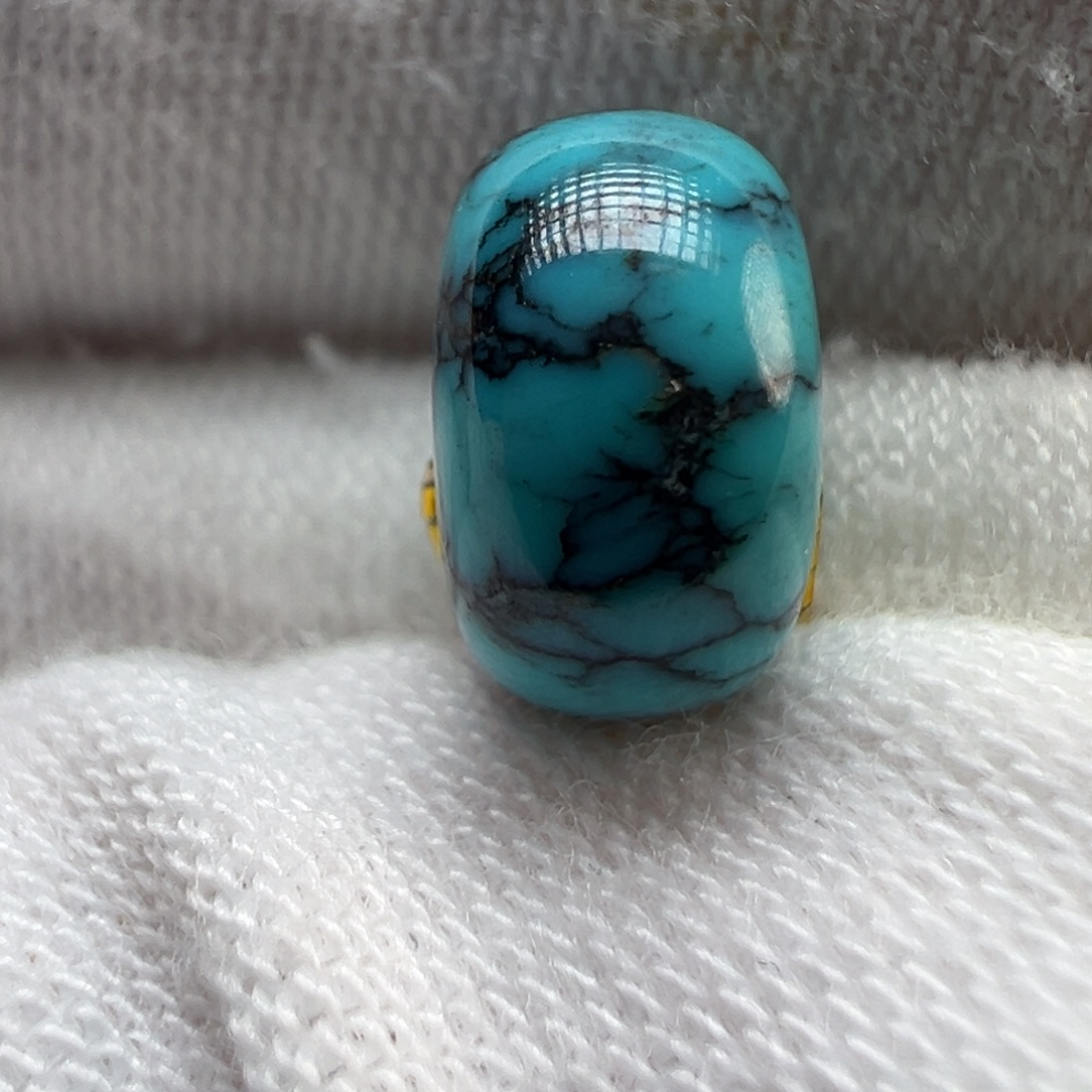 绿松石未镶嵌配饰9.2×5.5