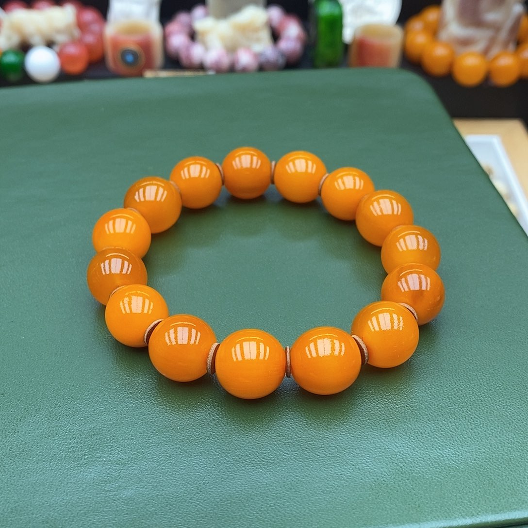 驼骨手串/手链14mm全黄驼骨骨