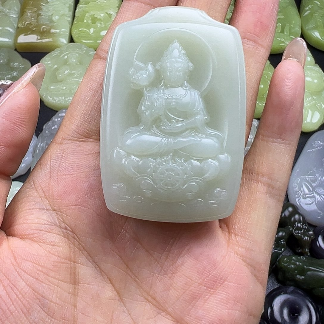 有***@和田玉未镶嵌颈饰