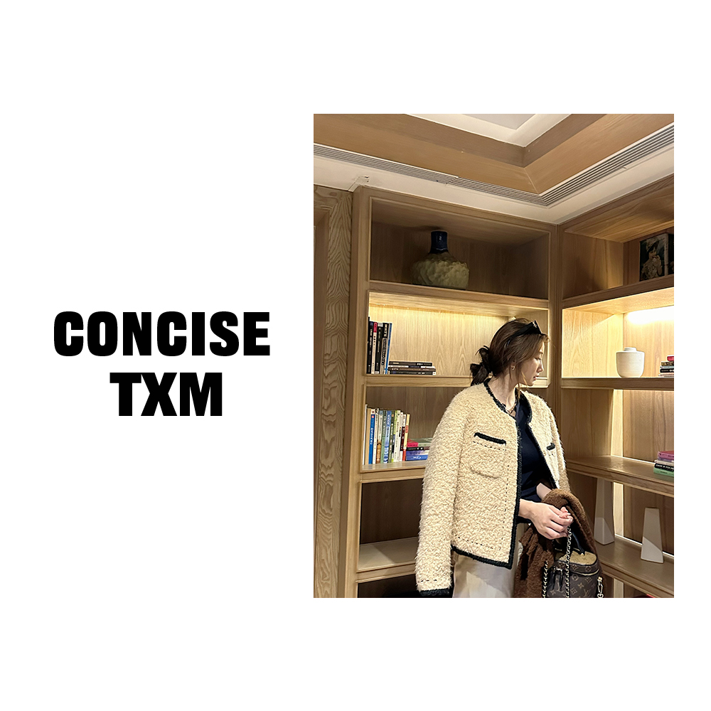 【唐小木】羊毛鹅绒小香外套 新款秋冬小香风羽绒外套 YR1025