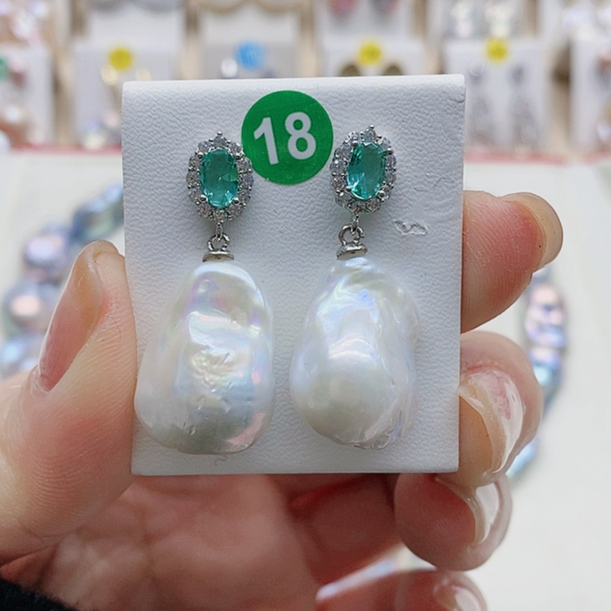 【闪购商品】淡水珍珠耳饰银S925镶嵌