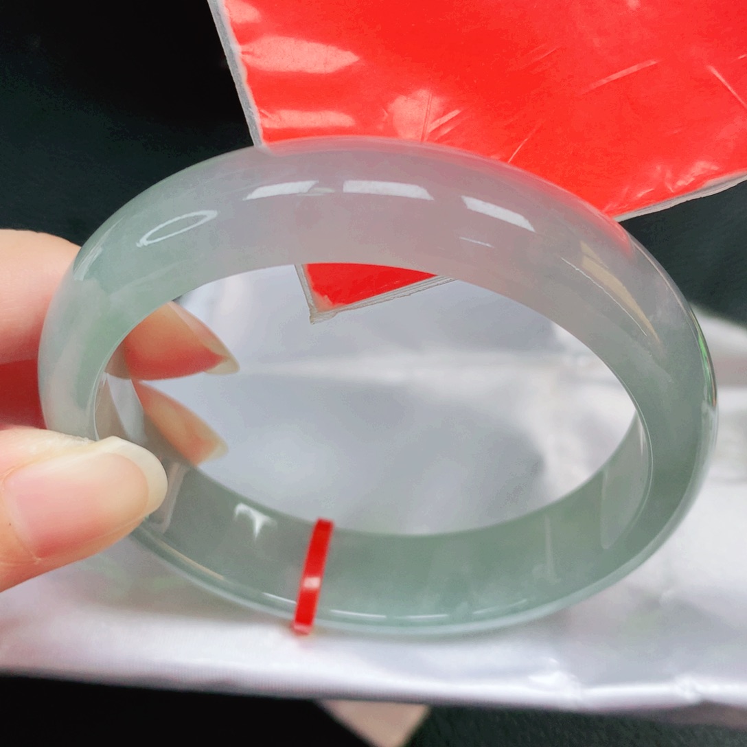 翡翠未镶嵌手镯58圈