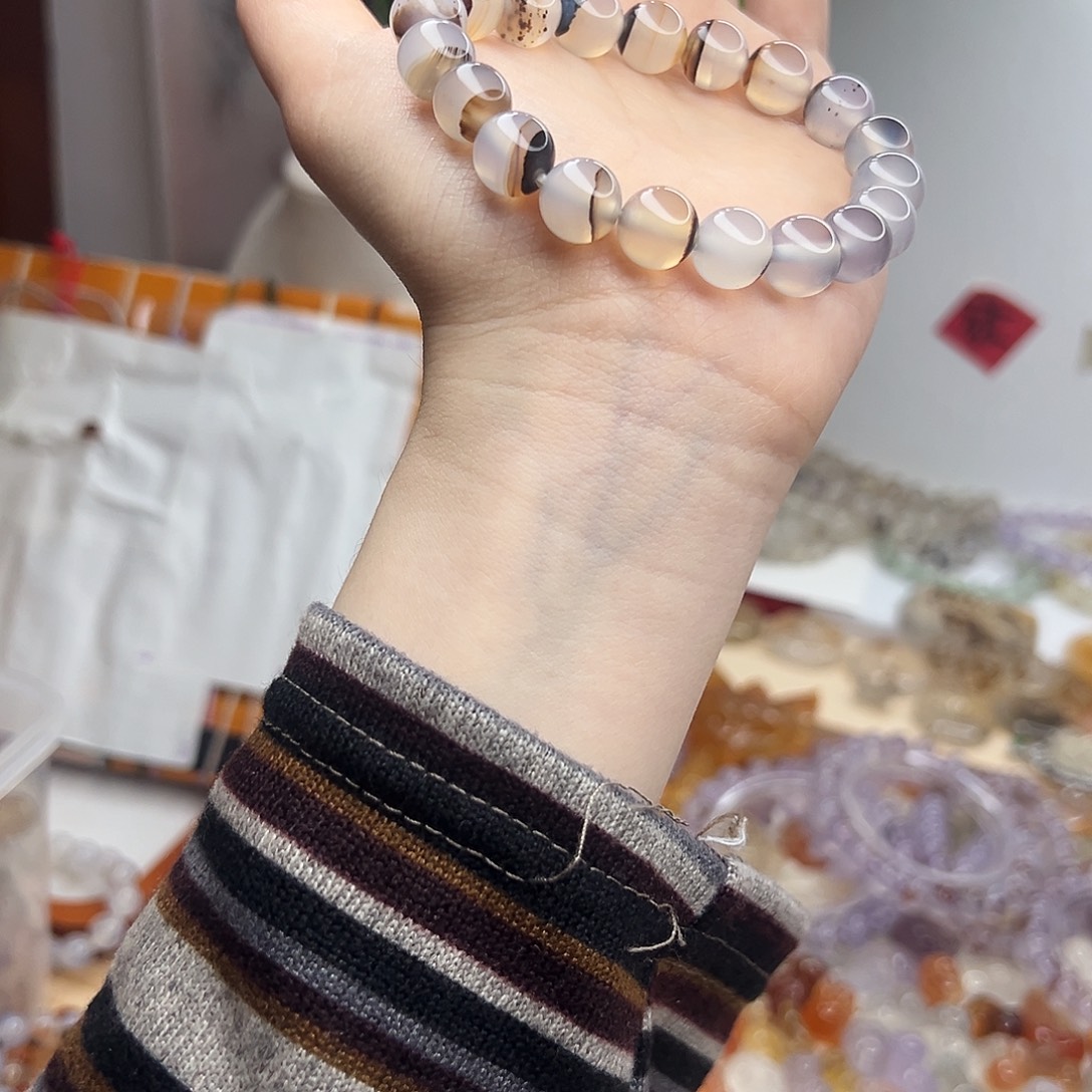 玛瑙/玉髓合金颈饰
