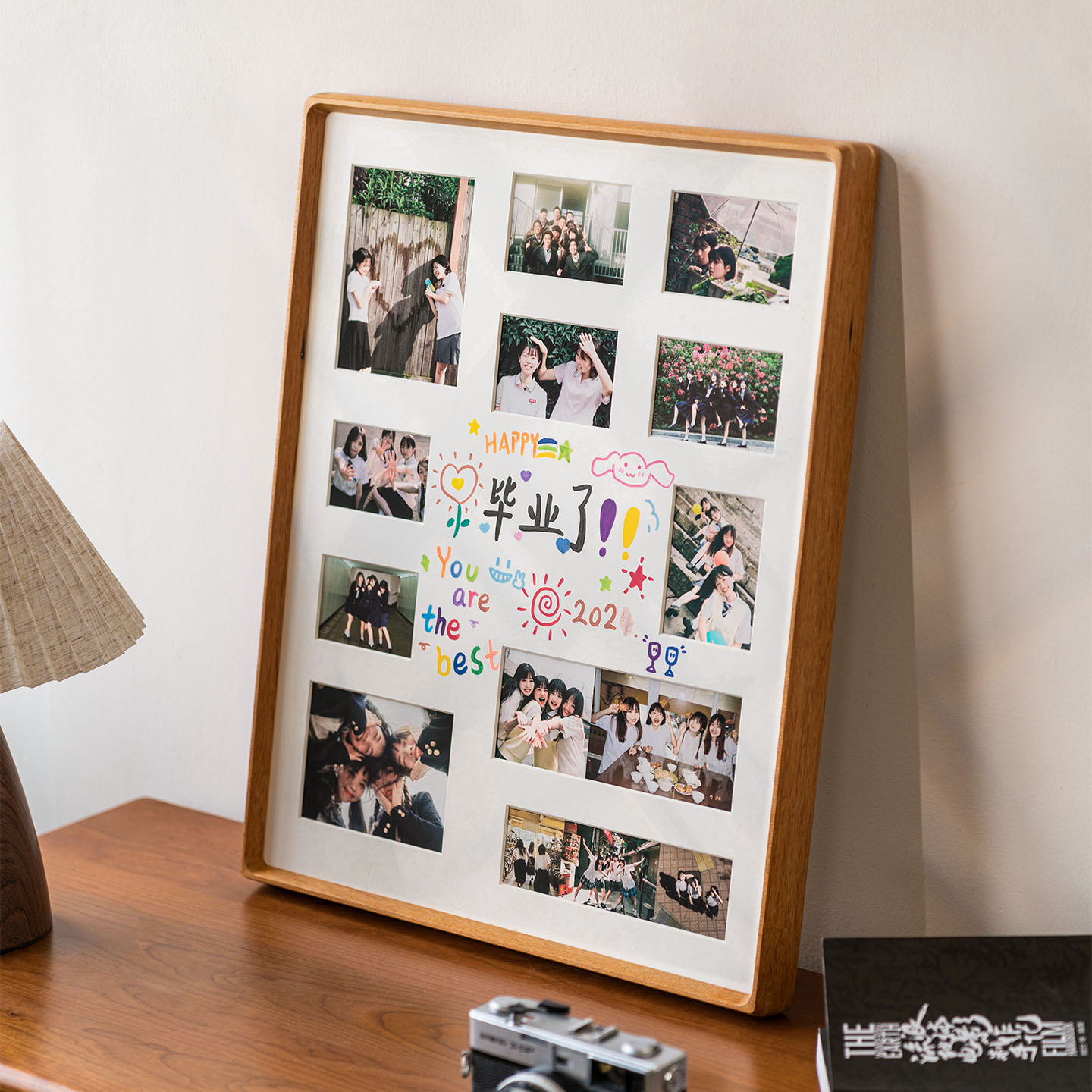 多宫格拼图毕业相框diy定制闺蜜合照纪念册打印大学毕业拼图相框