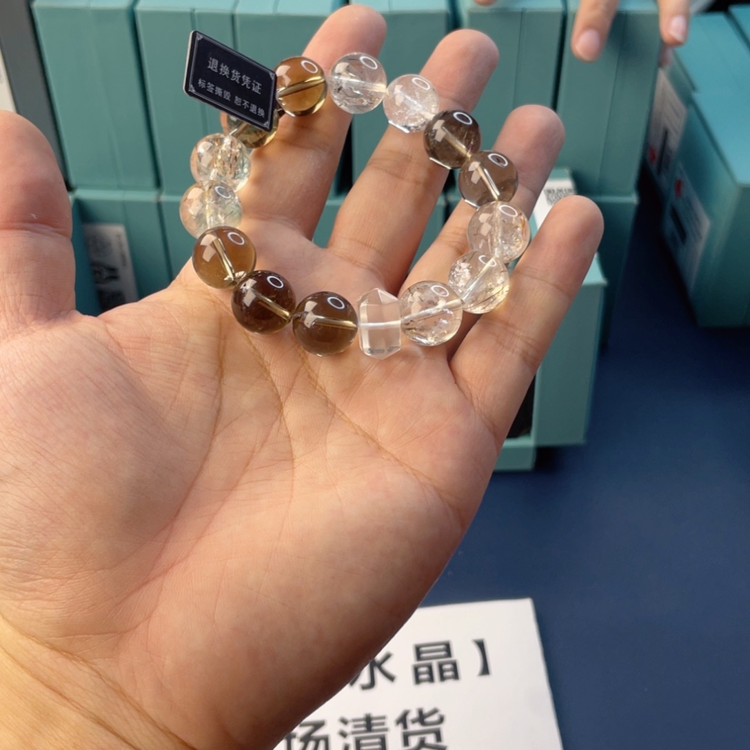 手链水晶银S925镶嵌