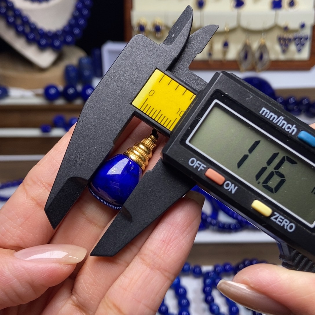 青金石银S925镶嵌精品分体三通