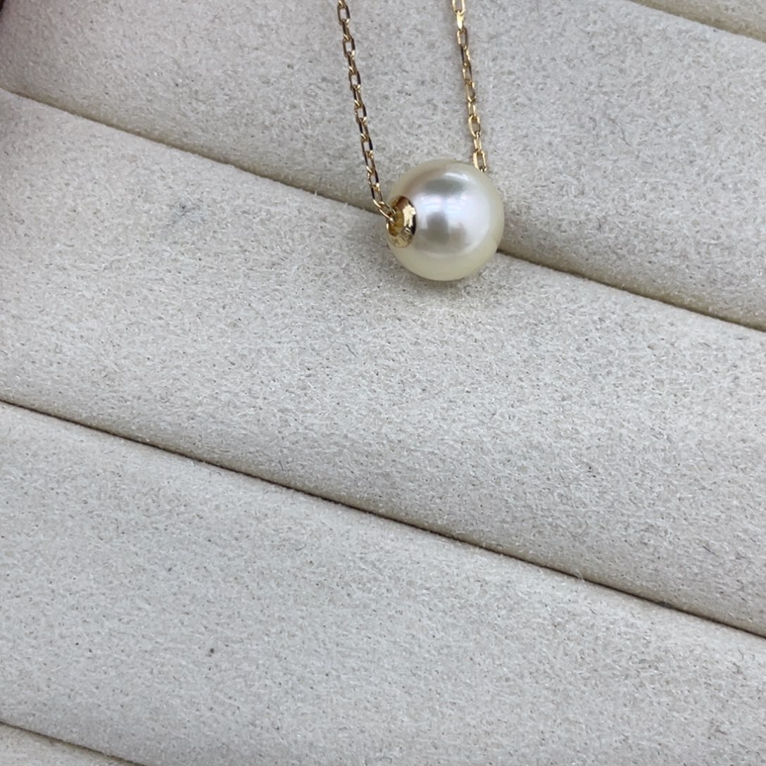 海水珍珠吊坠(赠链)18K金镶嵌
