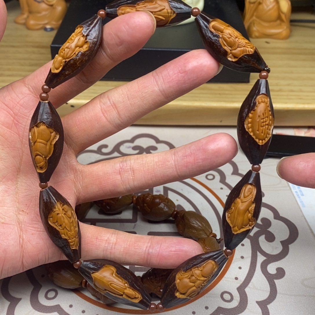 橄榄核手串/手链橄榄核雕工艺手串