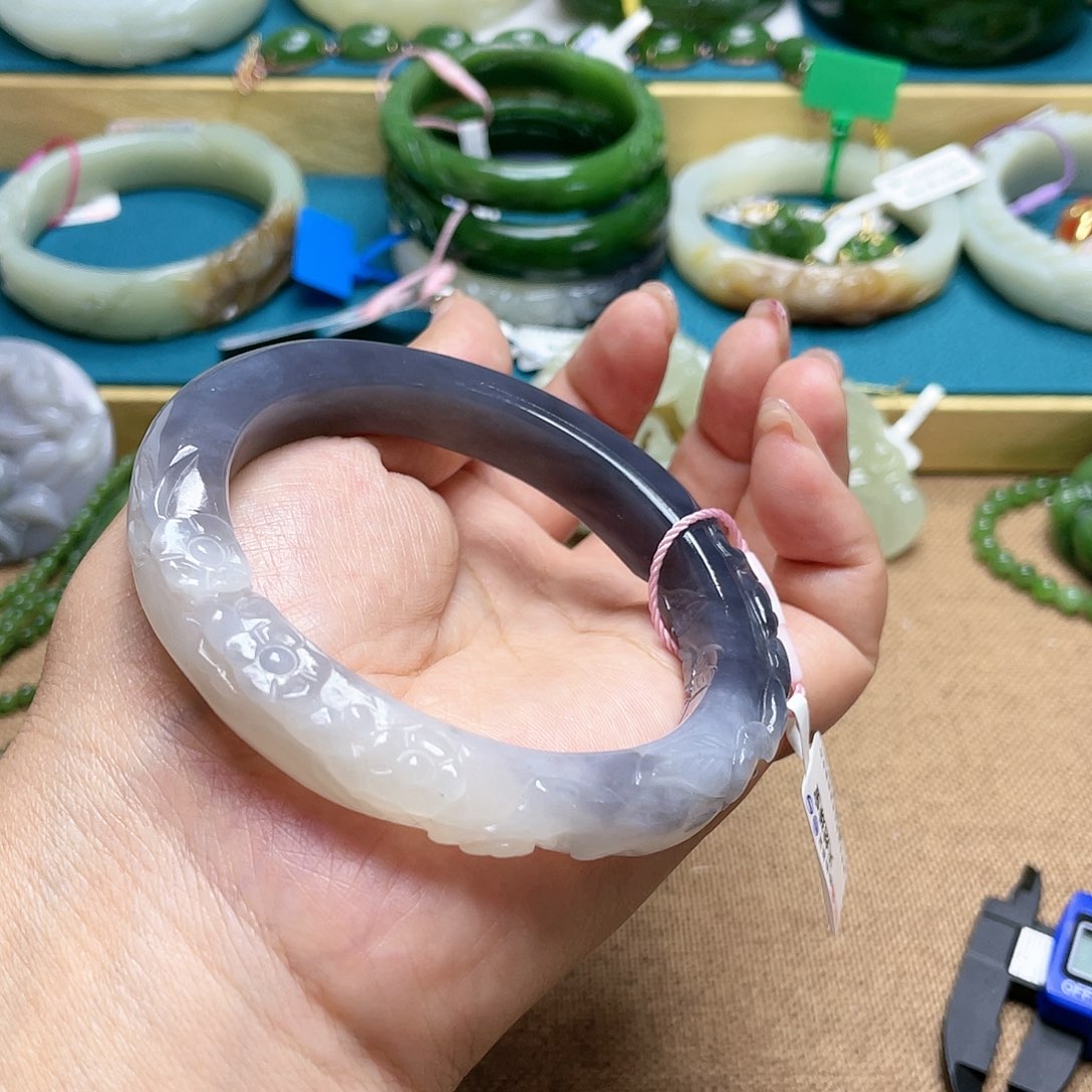 【闪购商品】和田玉手镯62圈口54未镶嵌