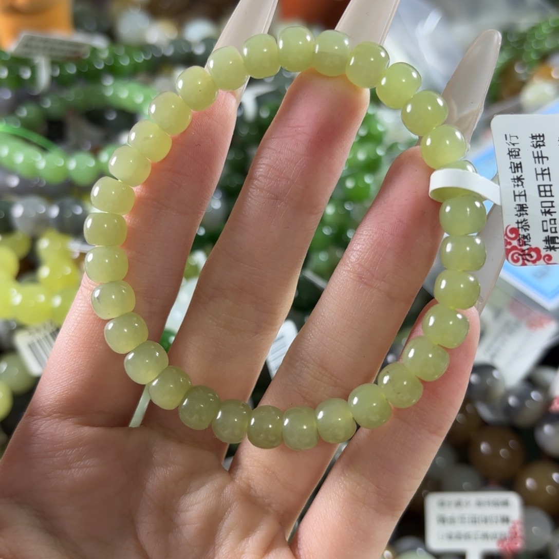 和田玉未镶嵌手链63