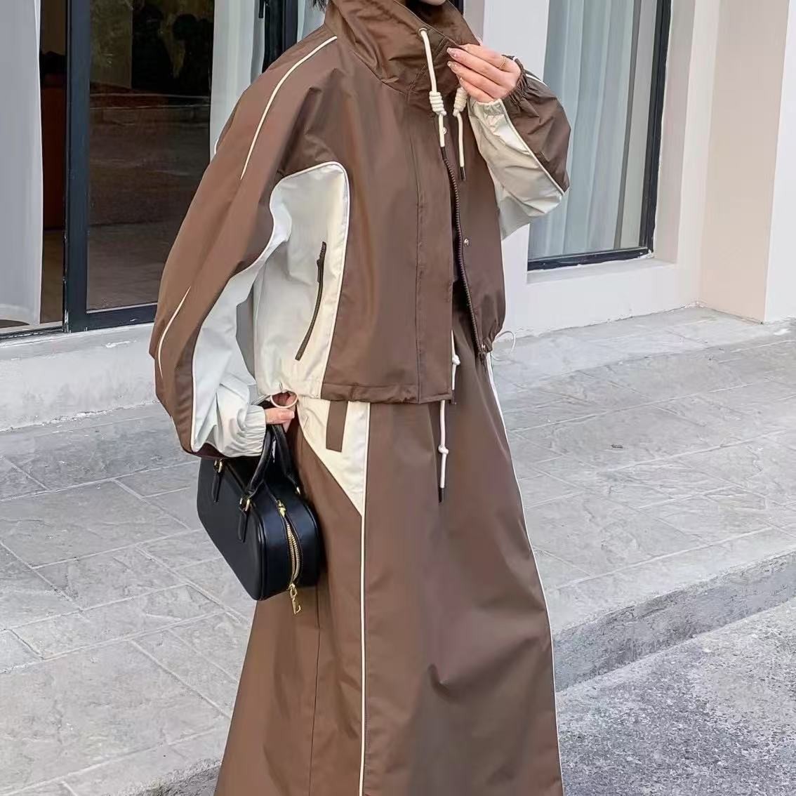 803-1   新款时尚休闲长袖女装小个子套装搭配一整套