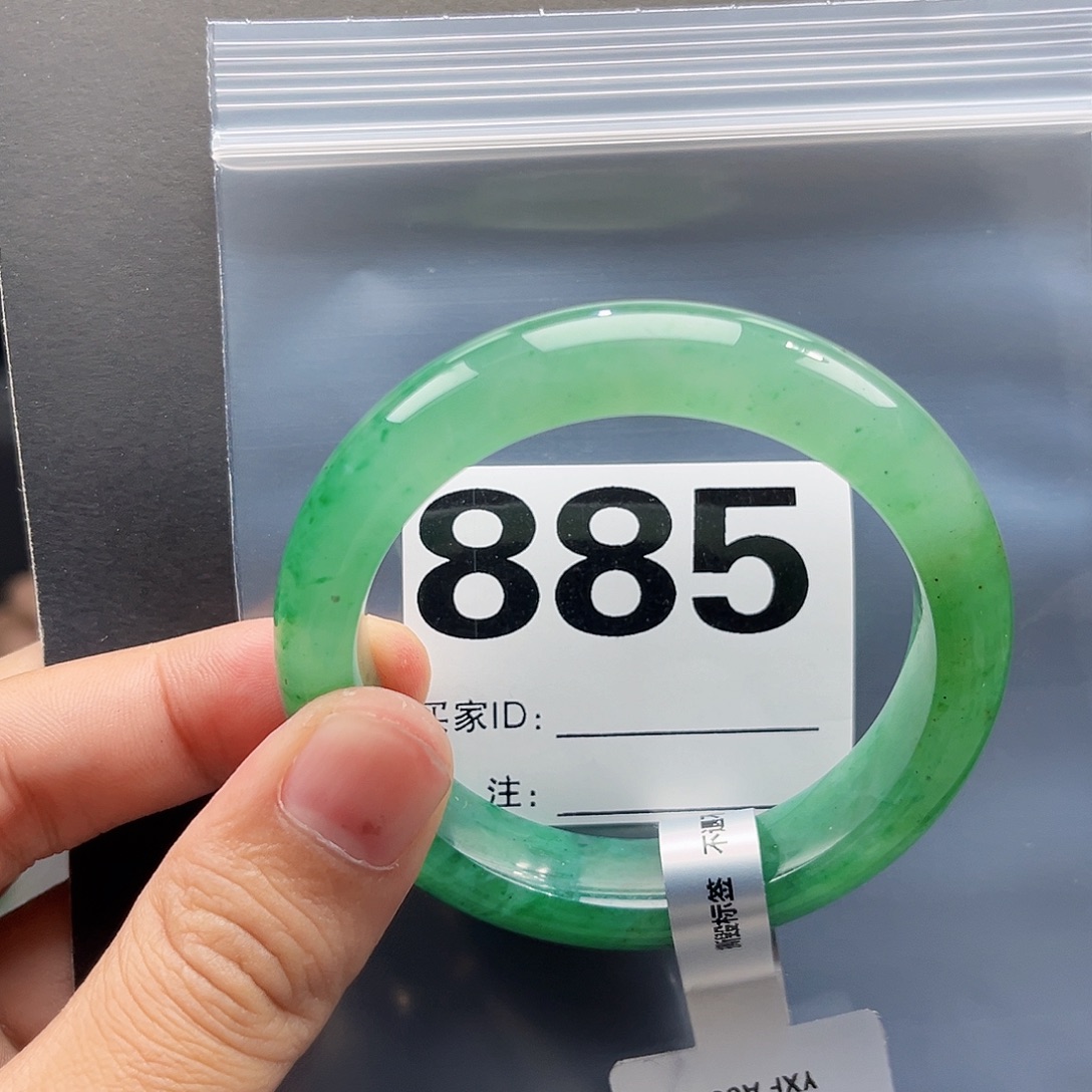 未镶嵌手镯石英质玉（非洲翠）54圈口885