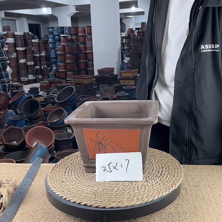 红陶紫砂花盆紫砂