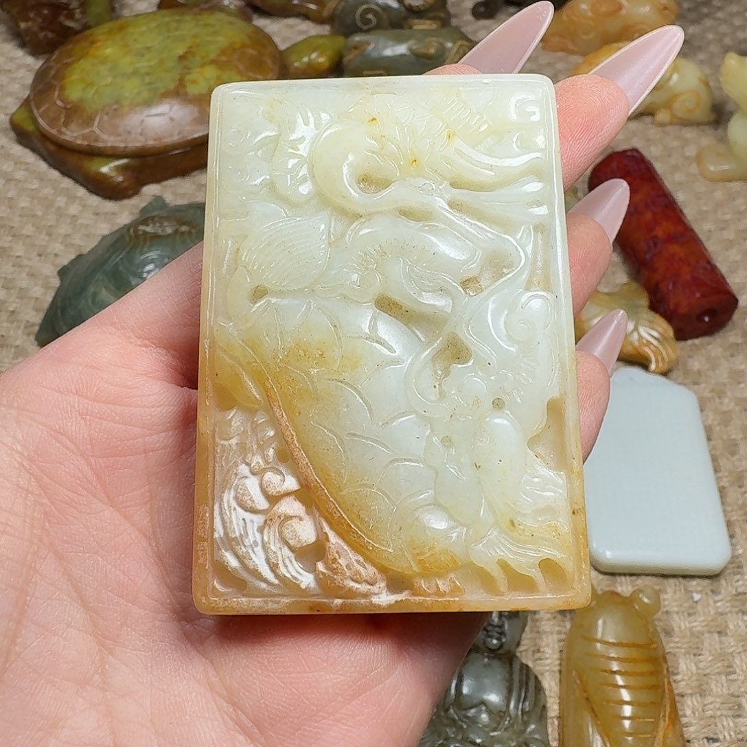 白玉菩提吊坠挂件