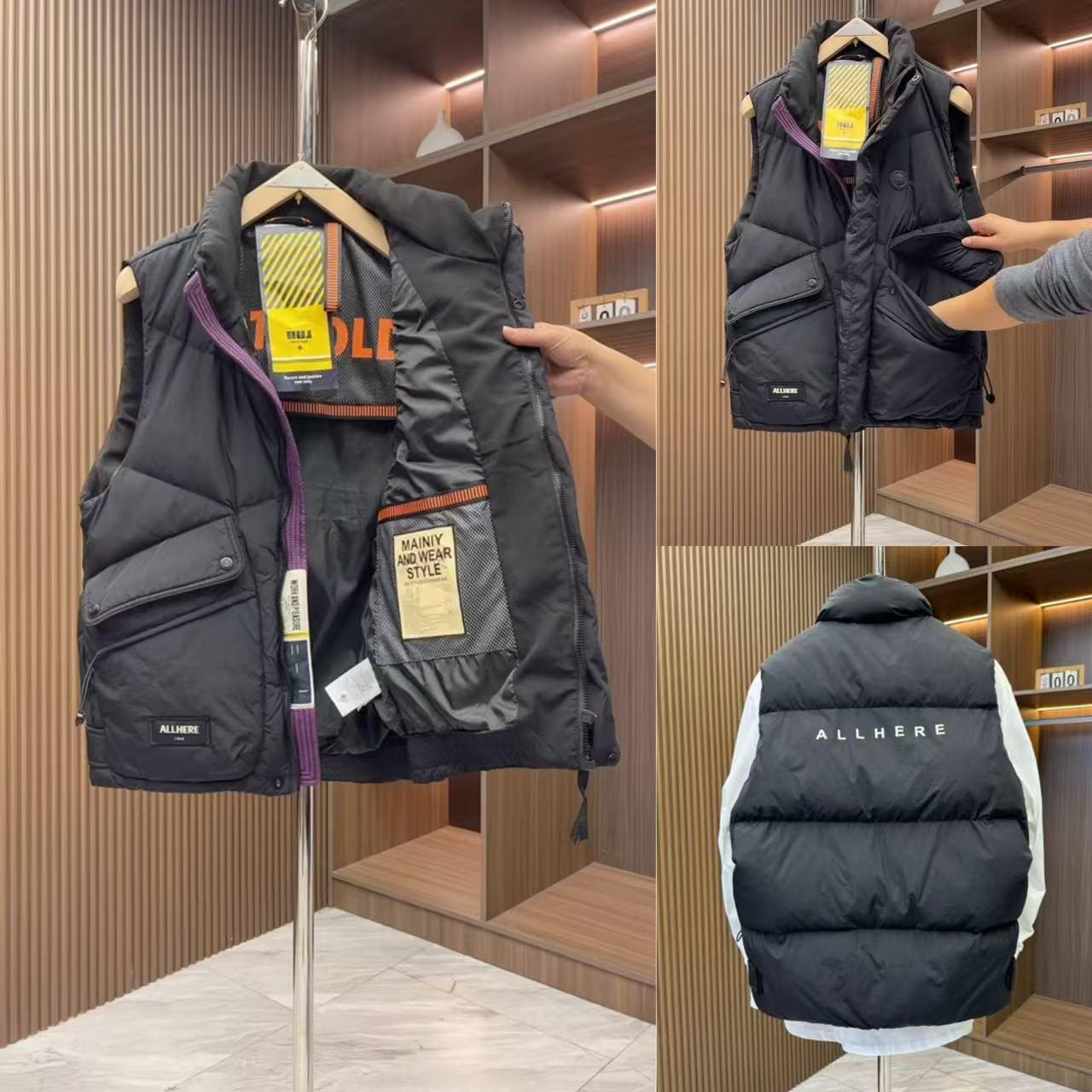 YB2024羽绒爆款立领马甲加厚男士秋冬季保暖休闲百搭白鸭绒外套坎