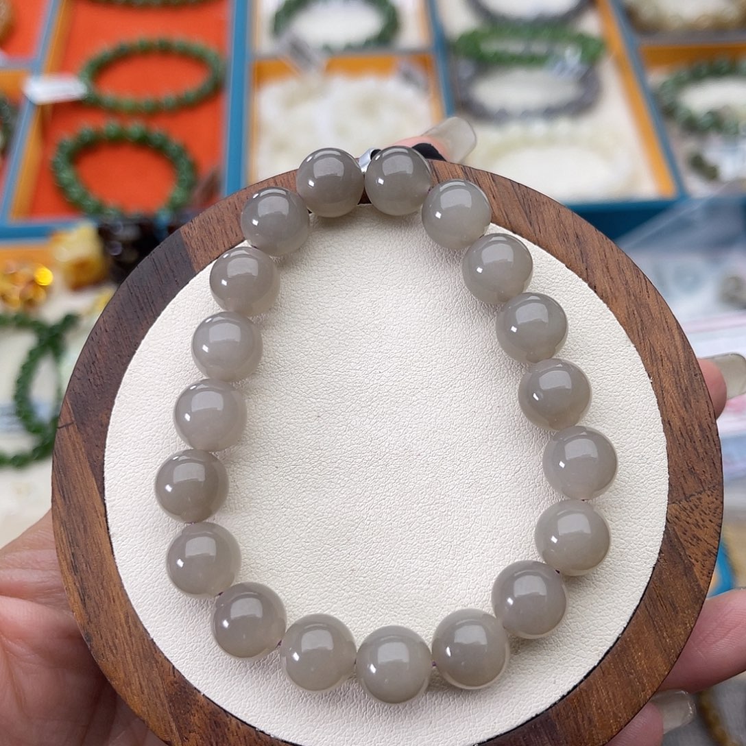 和田玉未镶嵌手串A19卡10