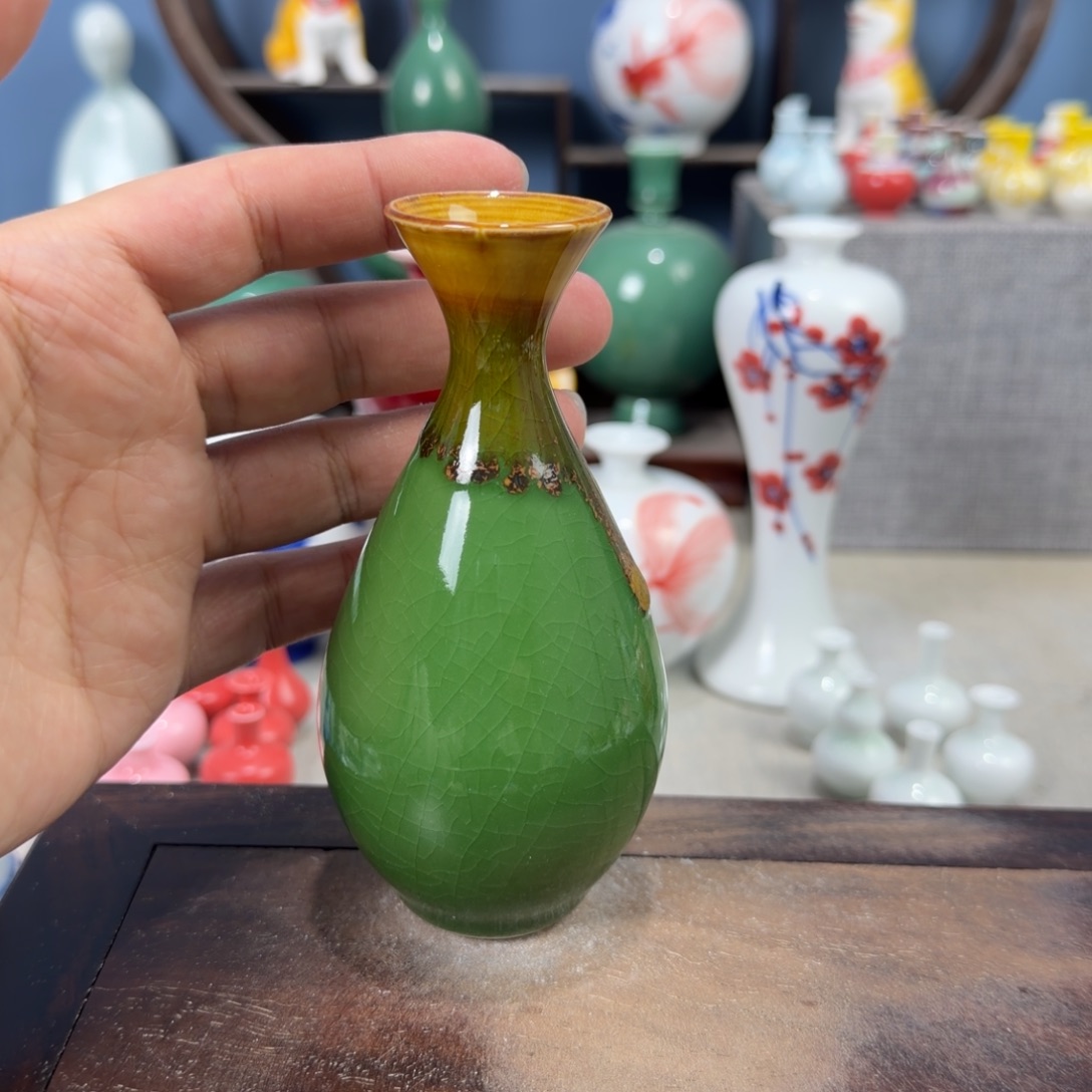 陶瓷手工小花器摆件