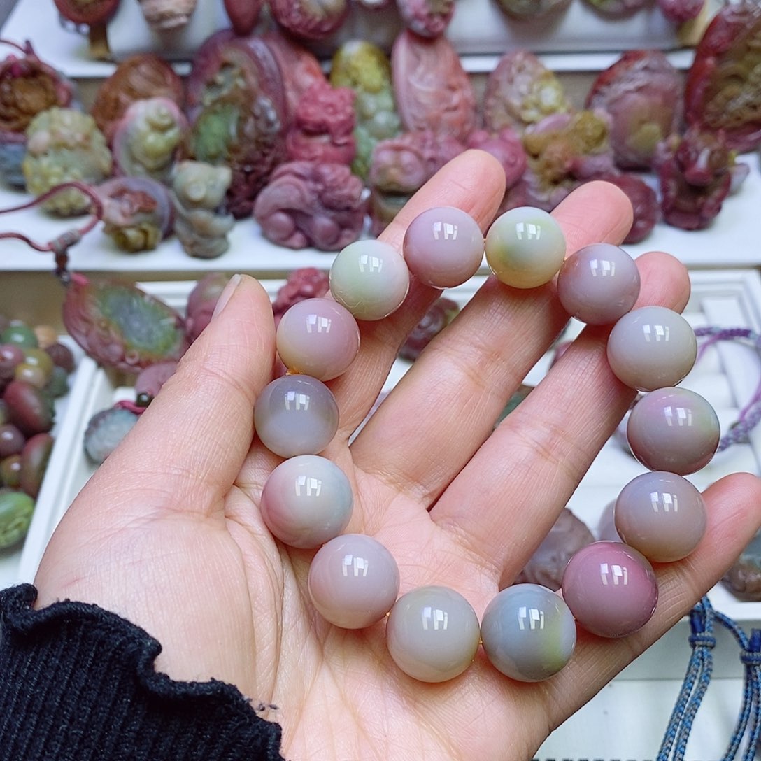 玛瑙/玉髓盐源玛瑙手链未镶嵌