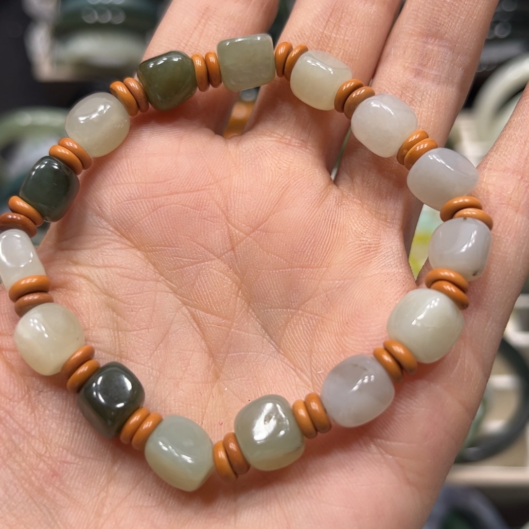 和田玉手链未镶嵌