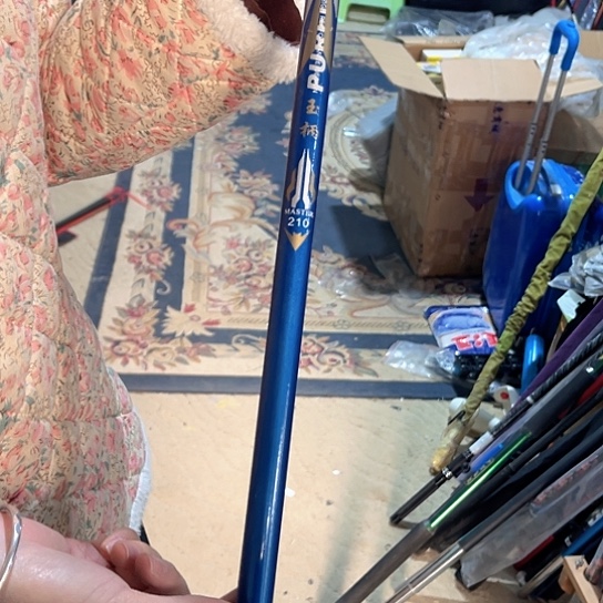 深蓝抄网杆2.1米瑕疵玻璃钢