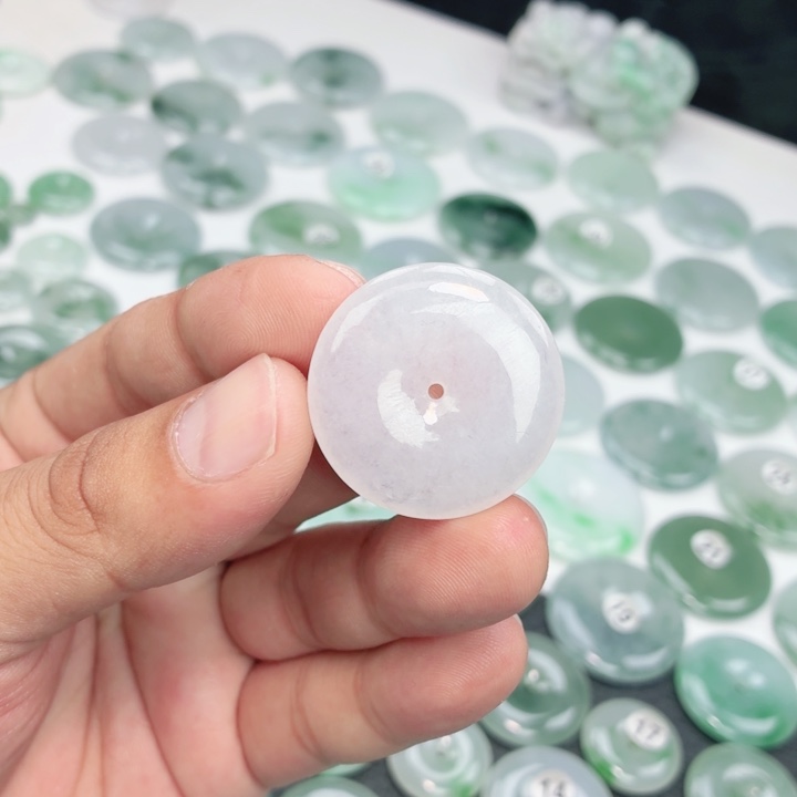 翡翠未镶嵌颈饰缅甸天然A货翡翠30.6-5.7