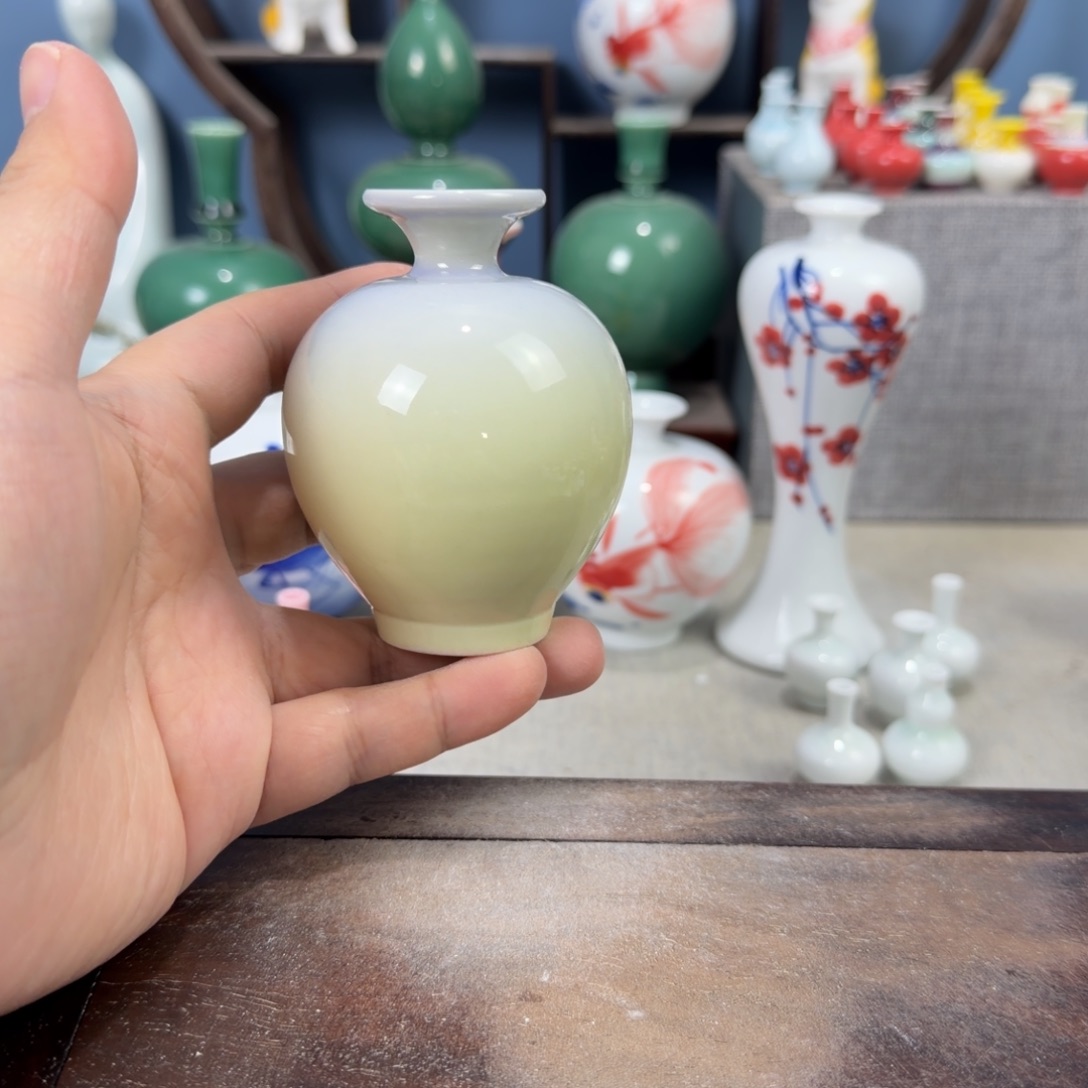 陶瓷手工小花器摆件