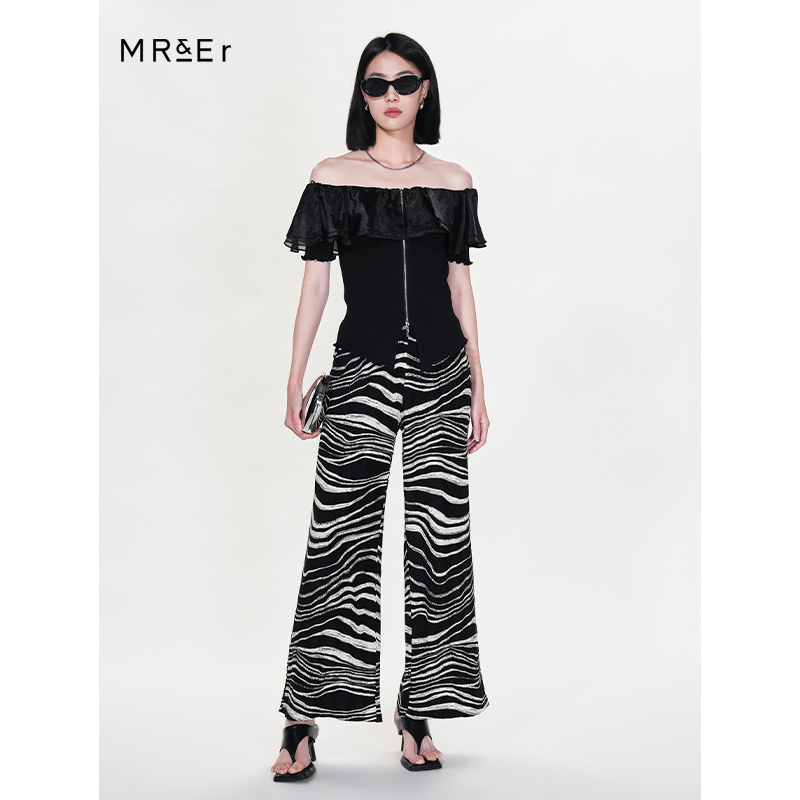 宽松垂感休闲直筒裤R4B70163