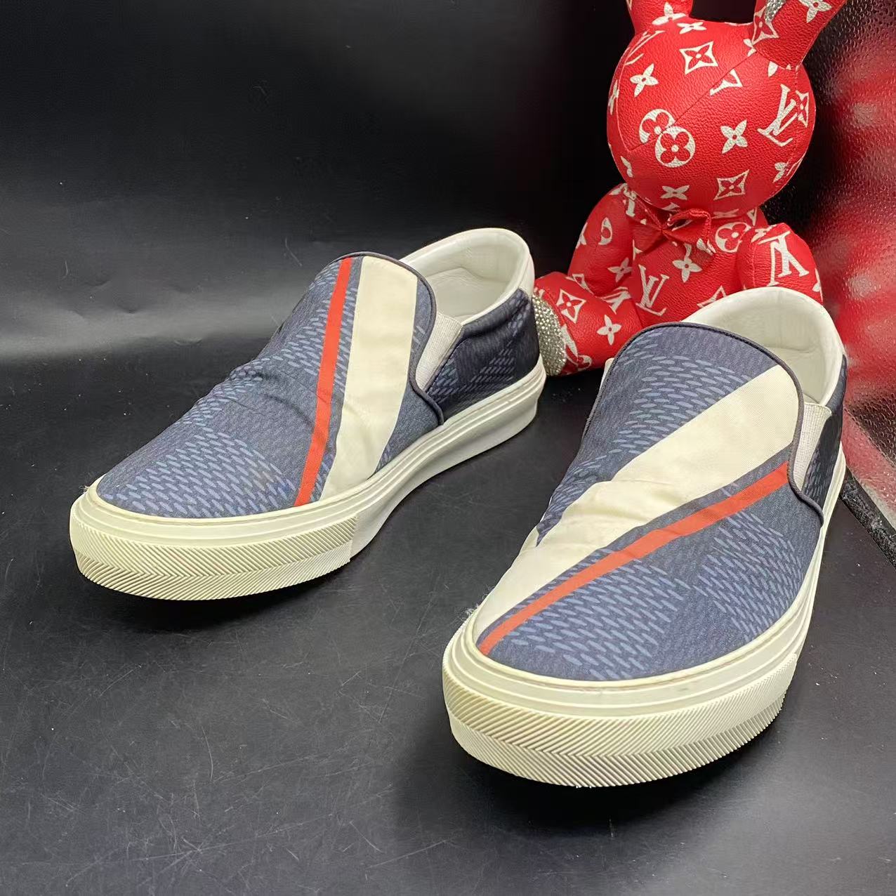 95新 LouisVuitton/路易威登 【聚星福利】尼龙一脚蹬鞋41码ddm1590