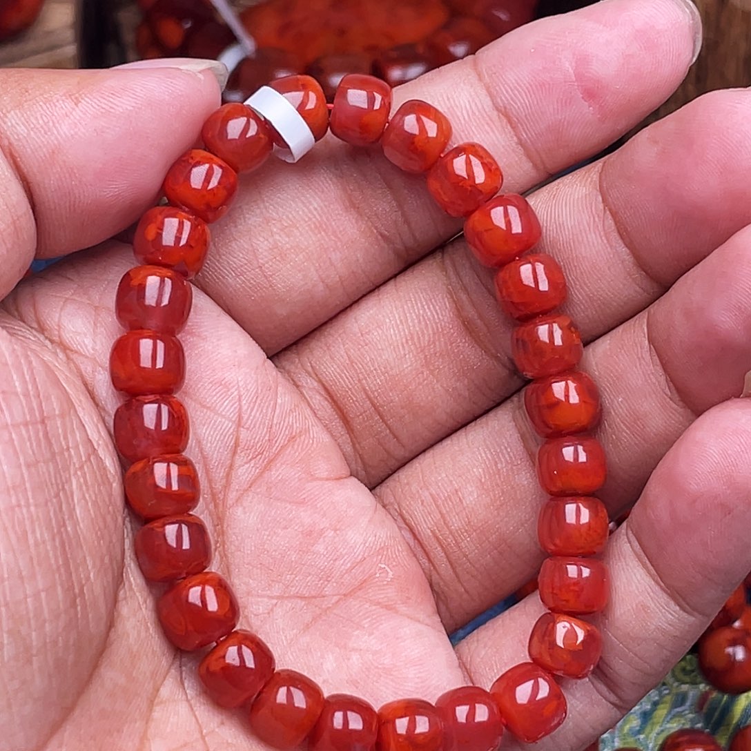 南红玛瑙未镶嵌手链南红瓦西卡8老型