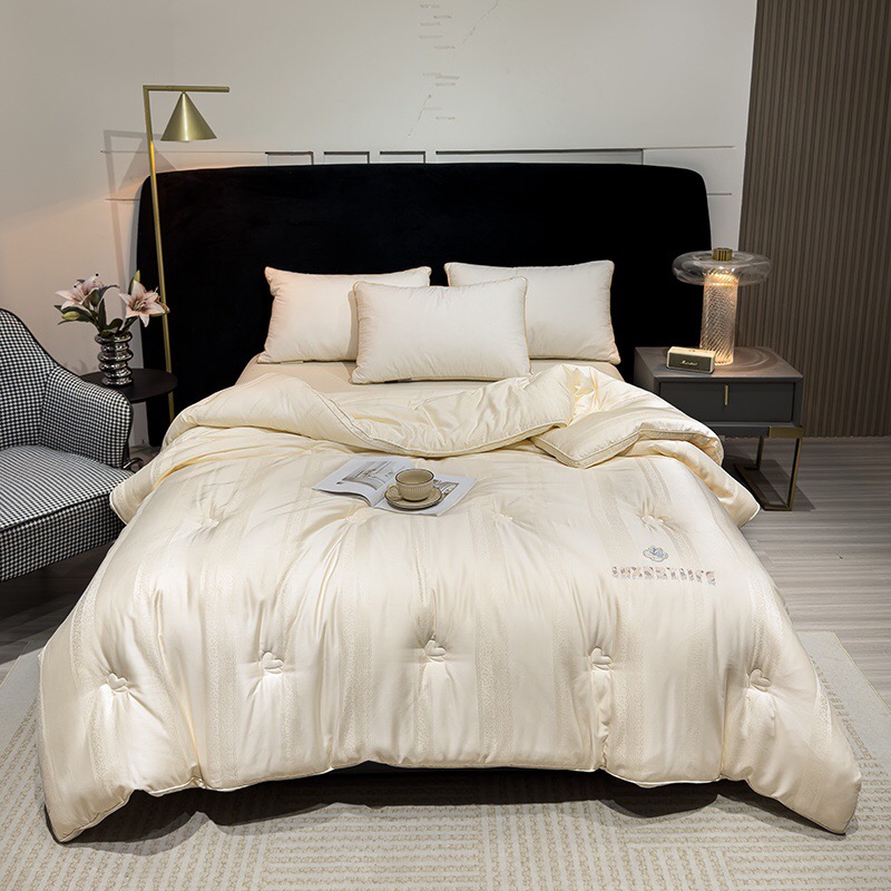 【卡瑞莎水光被】帕朴家居 木本大提花羊绒蚕丝被冬被 标准 加大